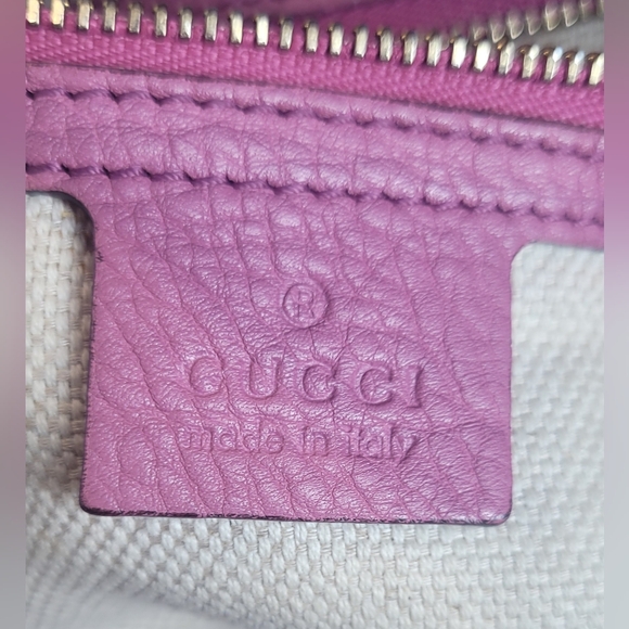 Gucci Pink Pebbled Leather Soho Shoulder Bag - Picture 13 of 14